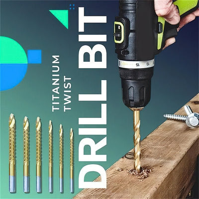 Complete set van 6 | TitaniumDrill™ - Titanium draaiboorset [Laatste dag korting]